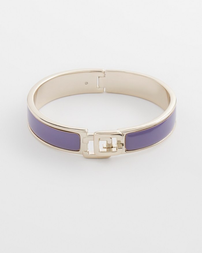 Women's Purple Chico's Click Bangle - Parisian Purple - Click Image to Close