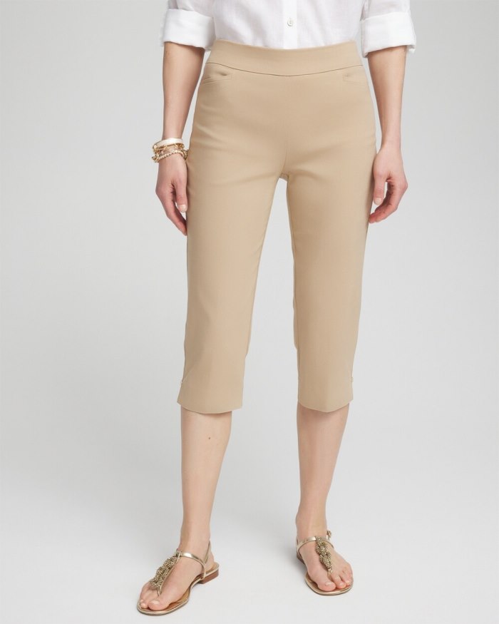 Women's Brigitte Rivet Capris - Sycamore - Click Image to Close