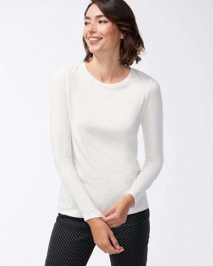 Women's Touch of Cool Layering Tee - Ecru