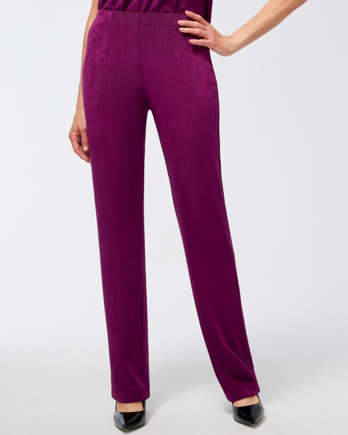 Women's Travelers Classic No Tummy Pants - Wicked Plum - Click Image to Close