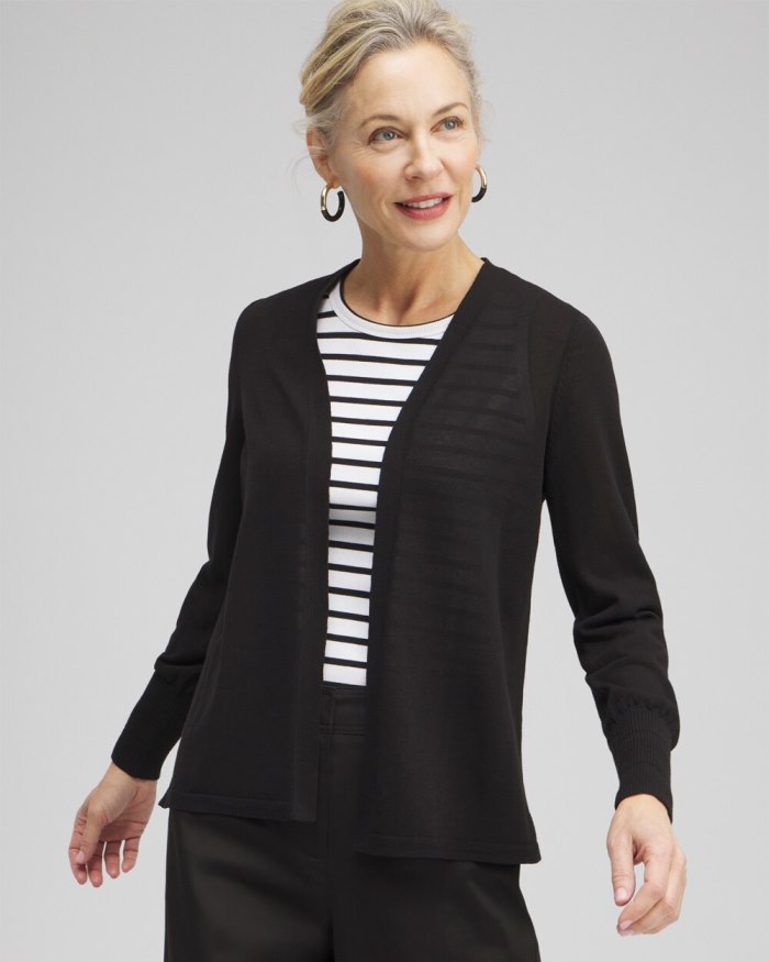 Women's Summer Romance Topper Cardigan - Black - Click Image to Close