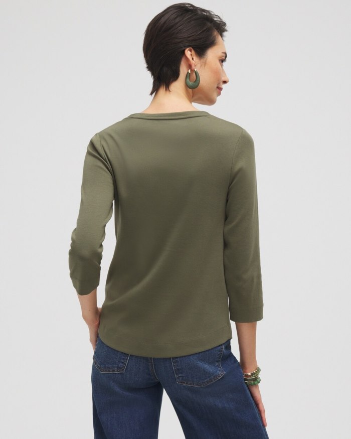 Women's Everyday 3/4 Sleeve Tee - Alabaster