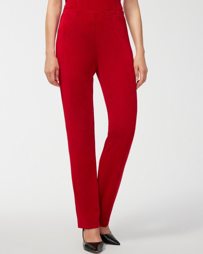 Women's Travelers No Tummy Pants - Red Allure - Click Image to Close