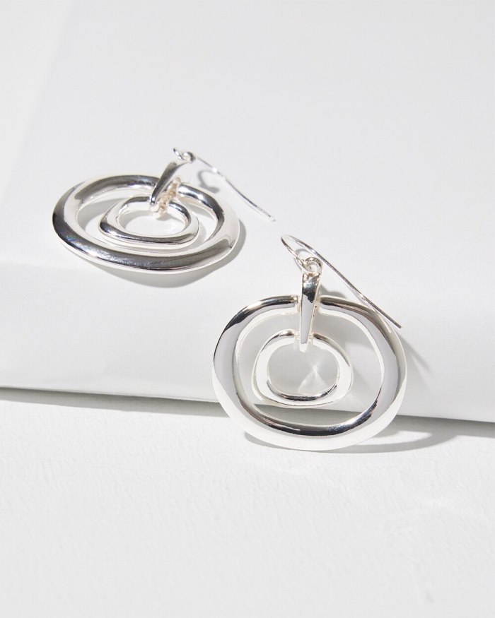 Women's Eccentric Earrings - Silver