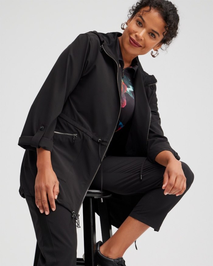 Women's Zenergy UPF Neema Anorak Jacket - Black