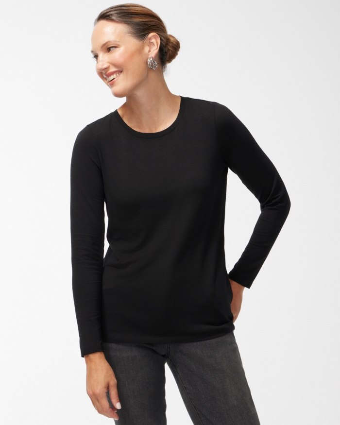 Women's Touch of Cool Layering Tee - Black