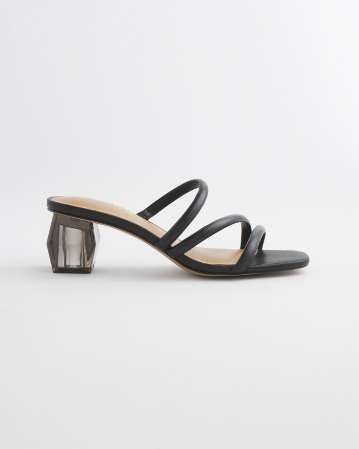 Women's Lucite Heels - Black