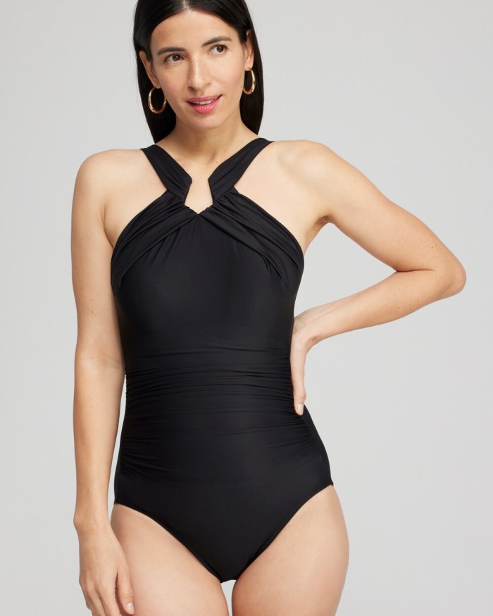 Women's Miraclesuit Rock Solid Aphrodite One Piece - Black