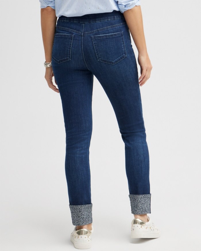 Women's Stone Cuff Pull-on Jeggings - Castor Street Indigo