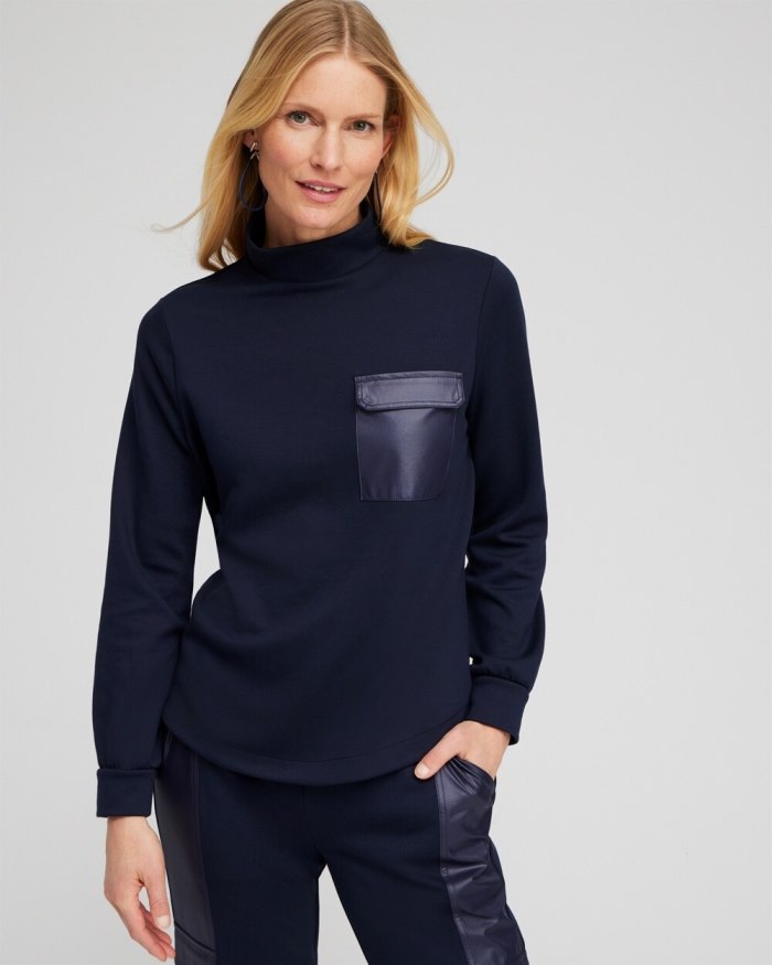 Women's Zenergy Double Knit Top - Classic Navy