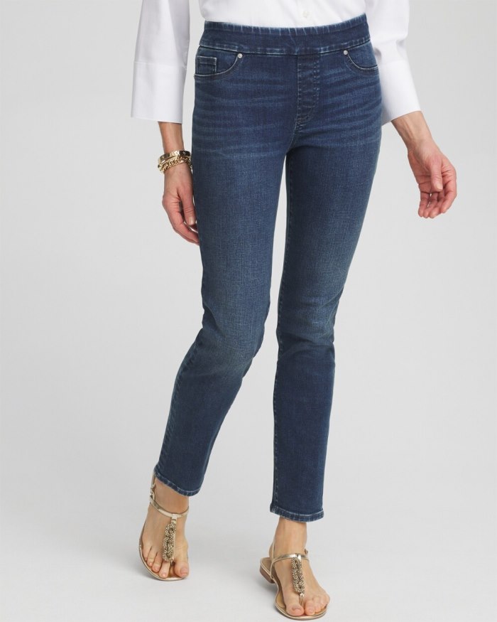 Women's Pull-On Ankle Jeggings - Inverness Indigo