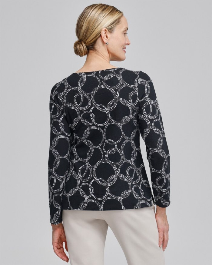 Women's Zenergy Circle Print Pullover - Smokey Taupe