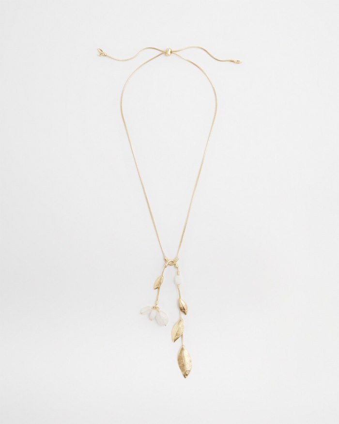 Women's Adjustable Y-Necklace - Gold