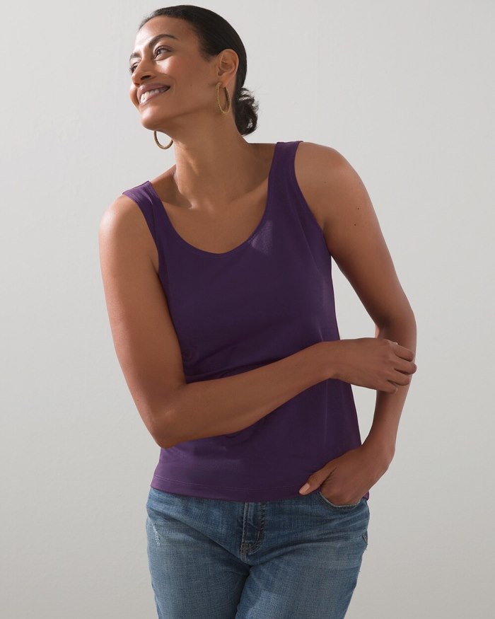 Women's Microfiber Tank - Midnight Violet - Click Image to Close