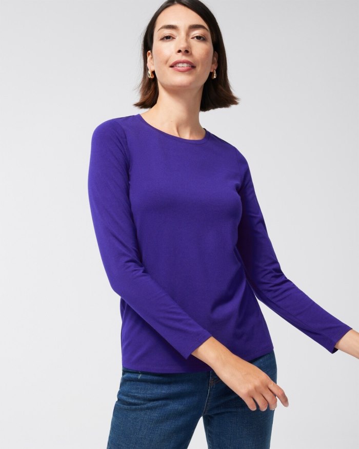 Women's Touch of Cool Layering Tee - Florentia Plum - Click Image to Close