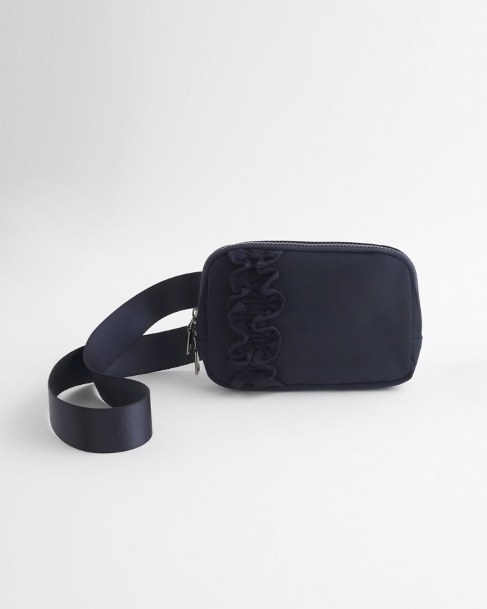 Women's Neema Ruffle Belt Bag - Classic Navy