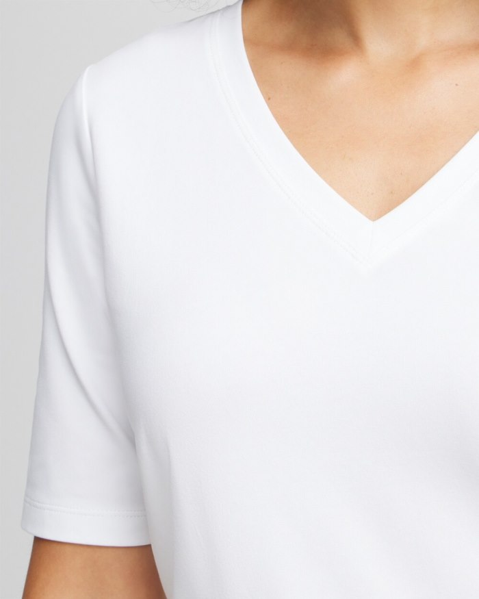 Women's Perfect Elbow Sleeve Tee - Alabaster