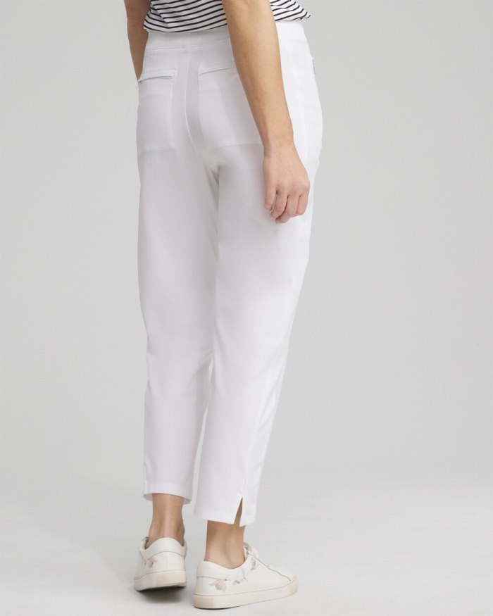 Women's Zenergy UPF Ribbed Side Ankle Pants - Alabaster