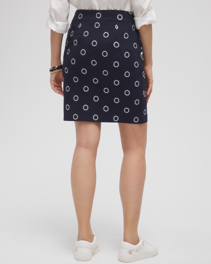 Women's Brigitte Embroidered Skort - Alabaster