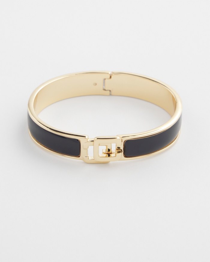 Women's Navy Chico's Click Bangle - Navy - Click Image to Close