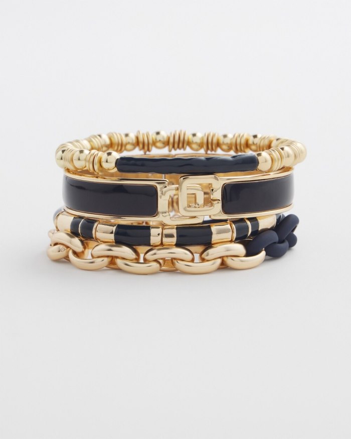 Women's Navy Chico's Click Bangle - Navy