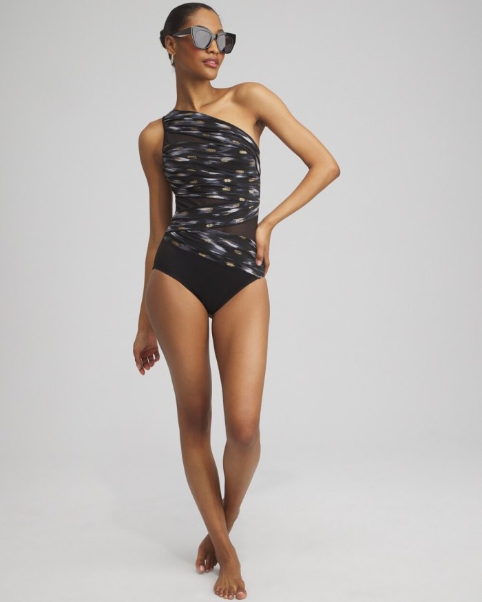 Women's Miraclesuit Bronze Reign Jena Swimsuit - Black/Multi