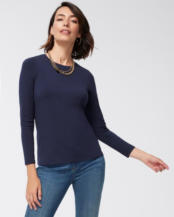 Women's Touch of Cool Layering Tee - Classic Navy