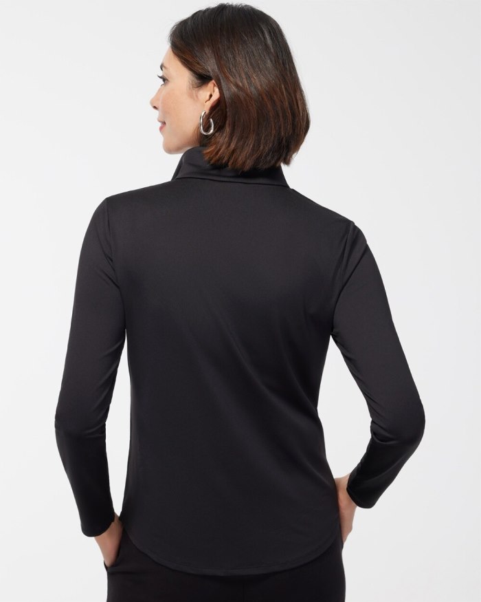 Women's Zenergy UPF Half Zip Pullover - Black