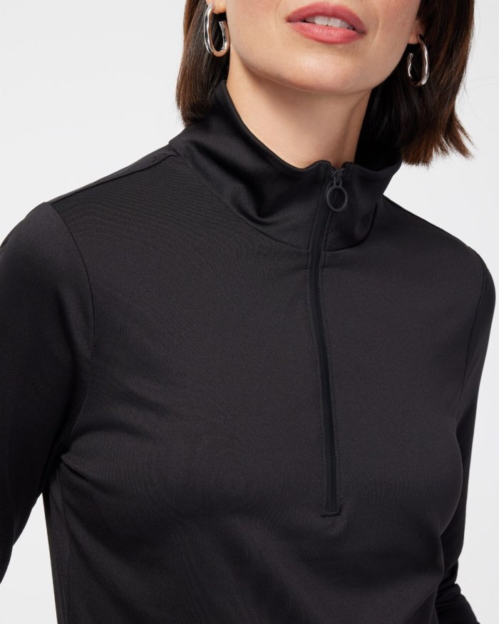 Women's Zenergy UPF Half Zip Pullover - Black