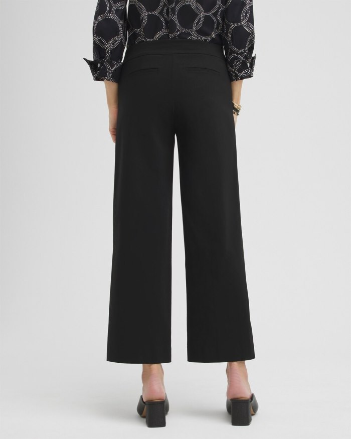 Women's Brigitte Grommet Wide Leg Pants - Black