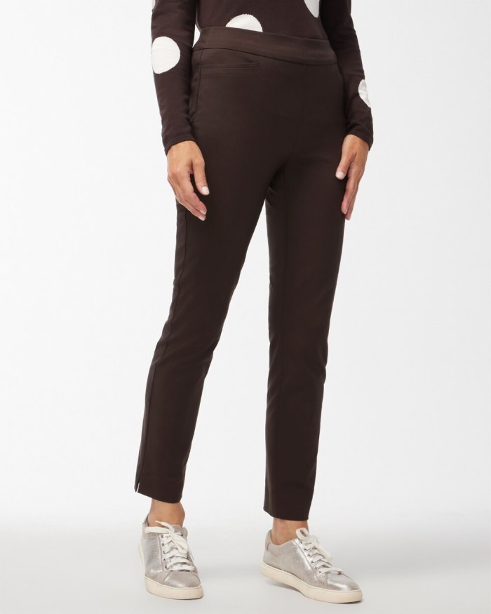 Women's Brigitte Slim Ankle Pants - Cocoa Bean - Click Image to Close