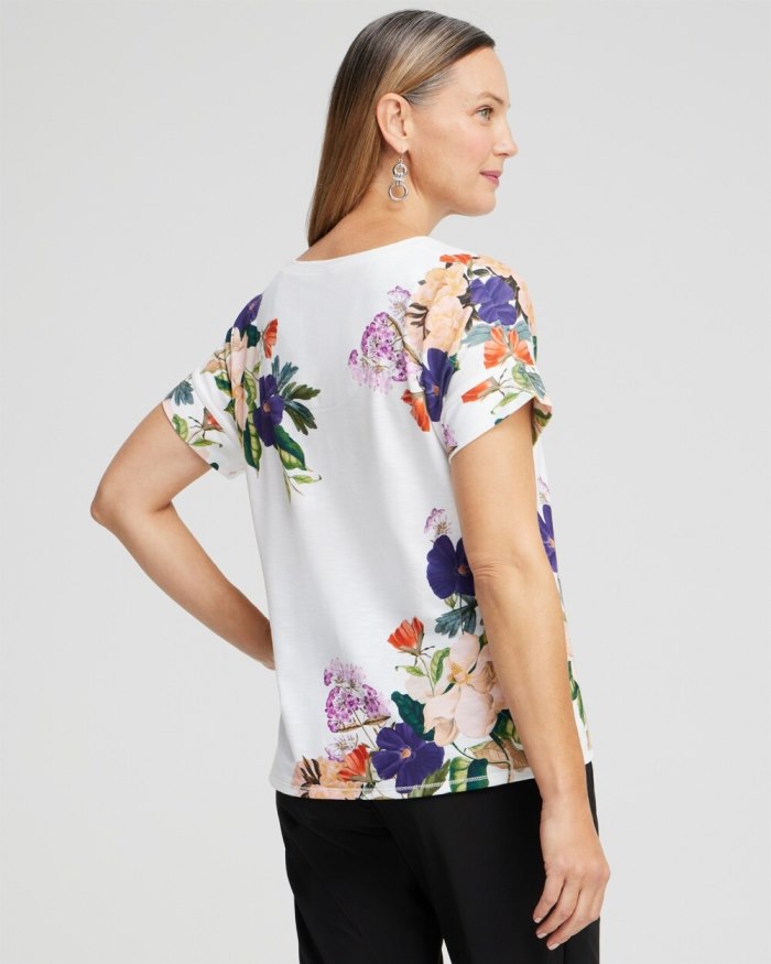 Women's Zenergy Floral Tee - Dewberry