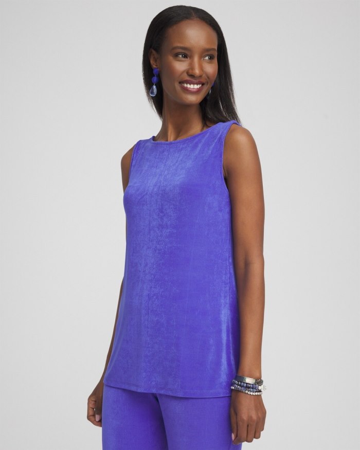 Women's Travelers Side Slit Tank - Purple Nightshade - Click Image to Close