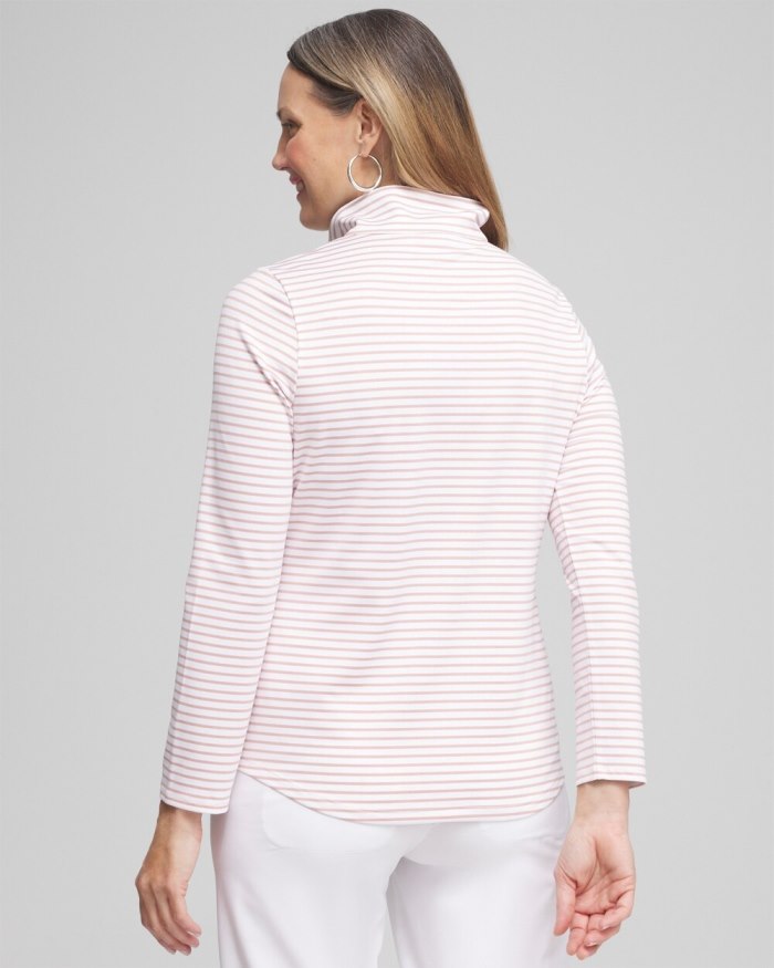 Women's Zenergy UPF Stripe Long Sleeve Top - Magenta Rose