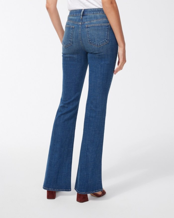 Women's Girlfriend Flare Jeans - Royal Street Indigo