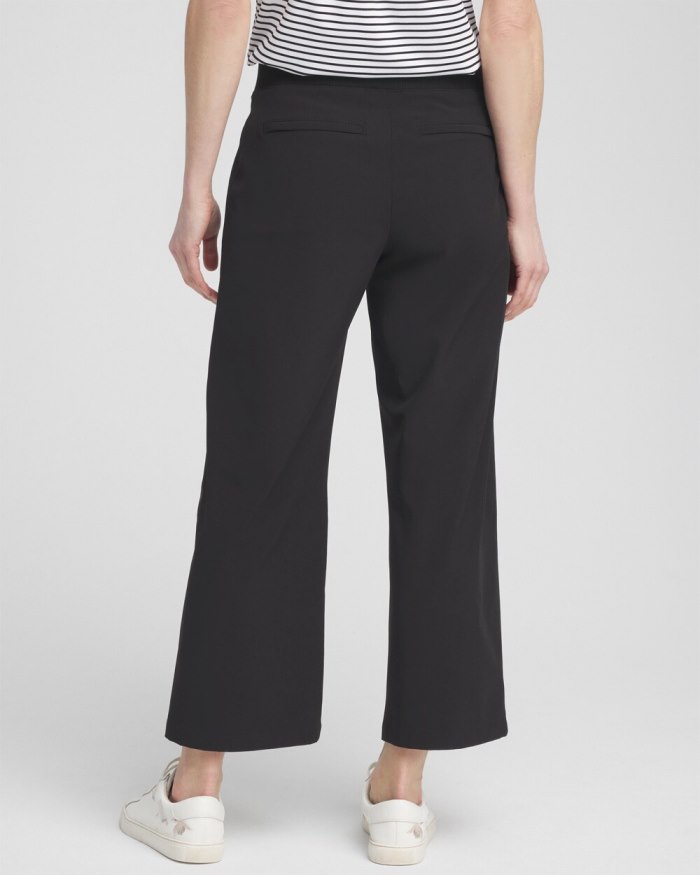 Women's Zenergy Wide Leg Crops - Black