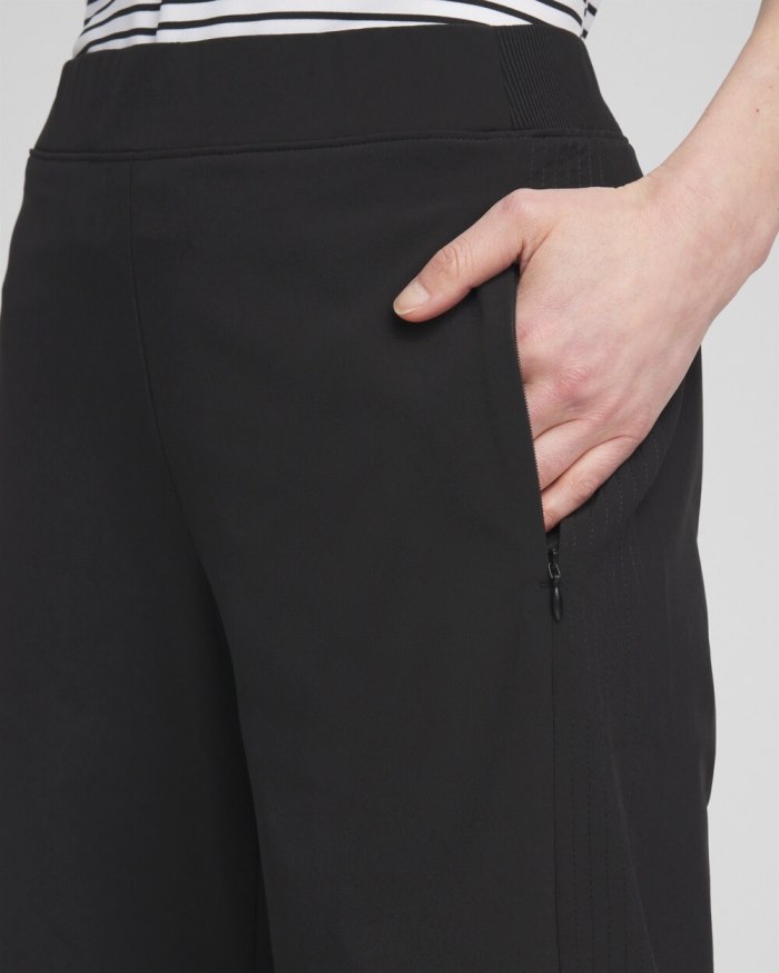 Women's Zenergy Wide Leg Crops - Black