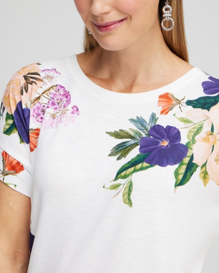 Women's Zenergy Floral Tee - Dewberry