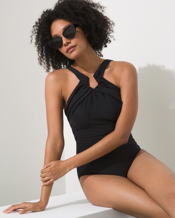 Women's Miraclesuit Rock Solid Aphrodite One Piece Swimsuit - Black