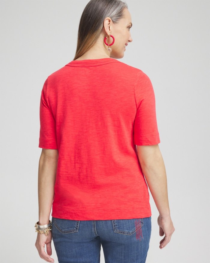 Women's Scoop Neck Tee - Alabaster