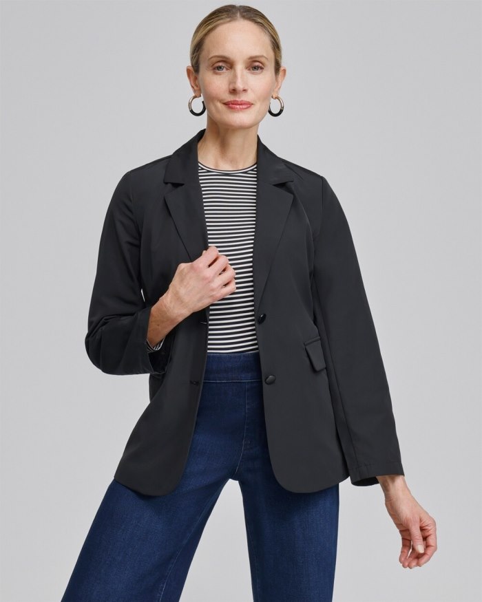 Women's Zenergy Water Repellent Blazer - Black