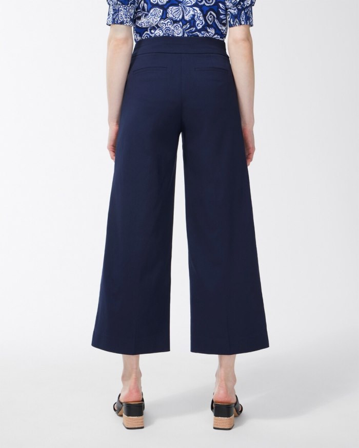 Women's Brigitte Wide Leg Cropped Pants - Sea Salt