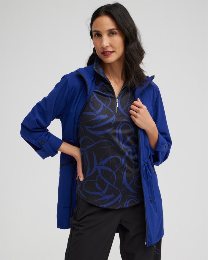 Women's Zenergy UPF Neema Anorak Jacket - Cobalt Night - Click Image to Close