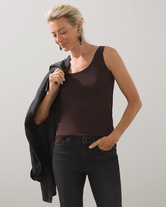 Women's Microfiber Tank - Cocoa Bean