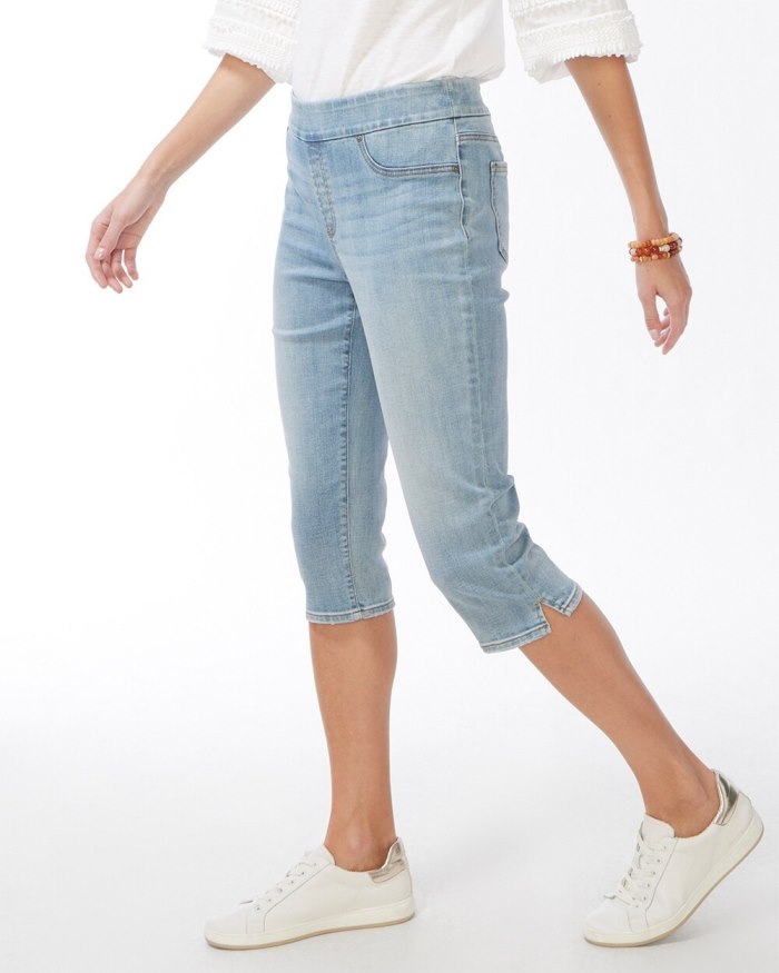 Women's 17" Pull on Capris - Castlebar Indigo