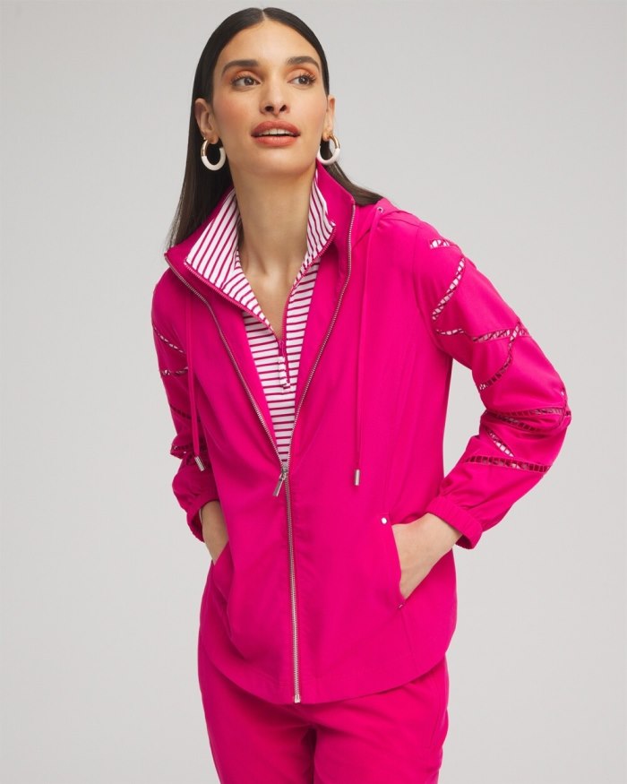 Women's Zenergy UPF Neema Lattice Jacket - Magenta Rose