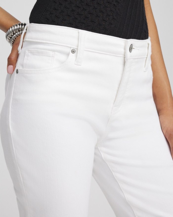 Women's No Stain Girlfriend Cropped Jeans - Alabaster