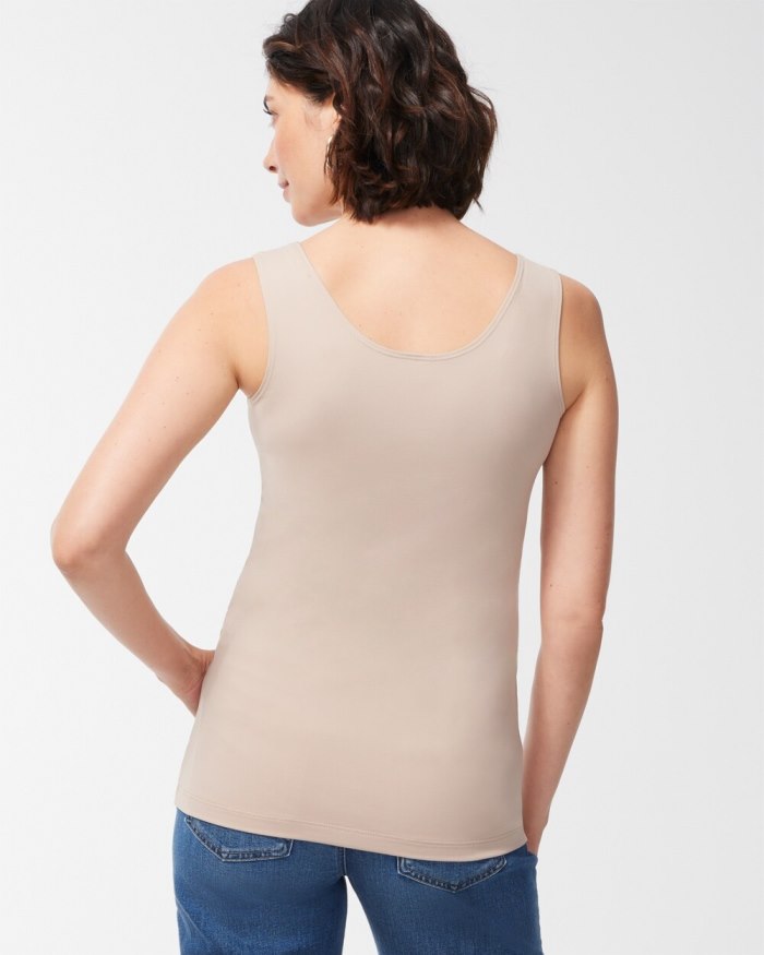 Women's Microfiber Tank - Soft Latte