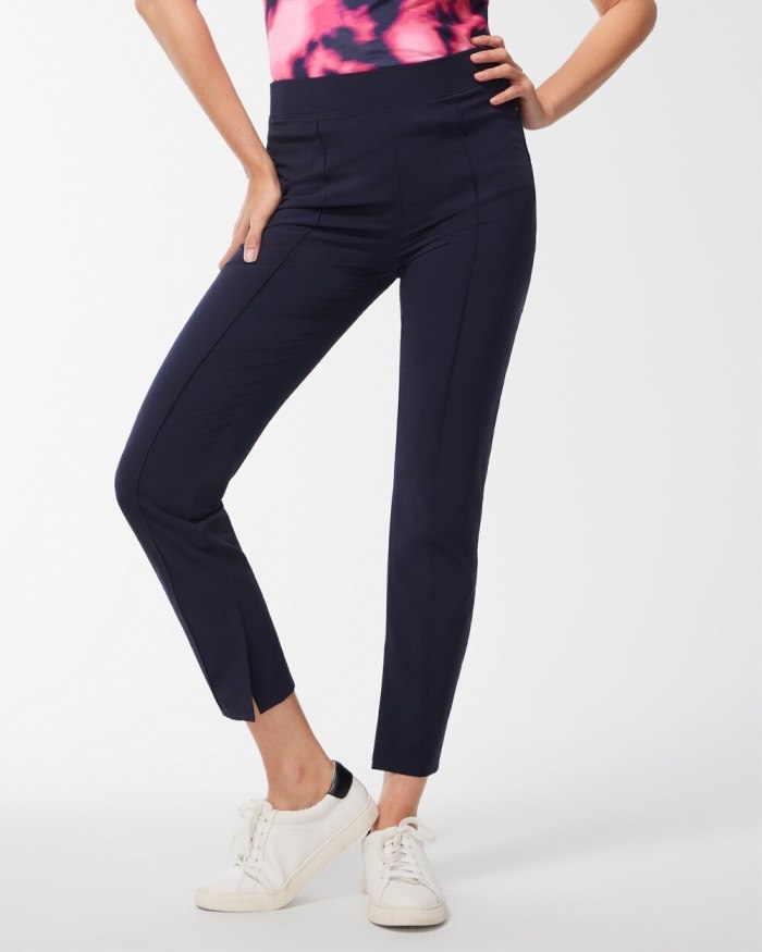 Women's Zenergy UPF Neema Ankle Trousers - Classic Navy - Click Image to Close