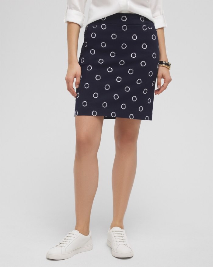 Women's Brigitte Embroidered Skort - Ink